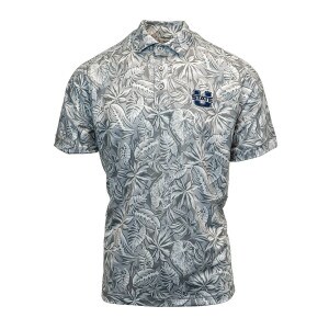 Tommy Bahama Gray Tropical U-State Men's Polo